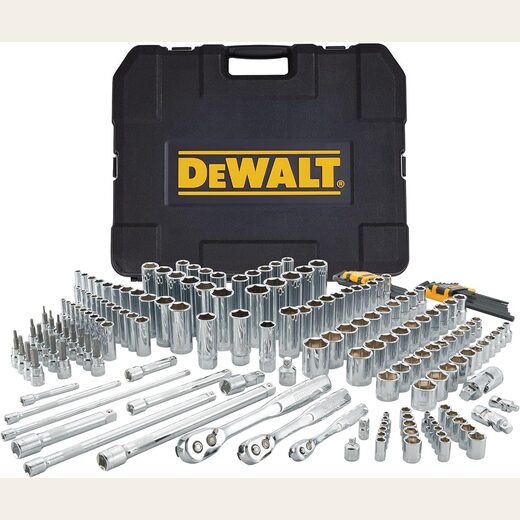 DEWALT 192 Pc. Mechanics Tool Set, 1/2, 1/4, 3/8 Socket Set, SAE and Metric