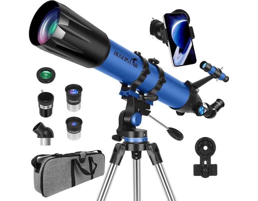 Telescope for Adults High Powered, 90mm Aperture 800mm Refractor