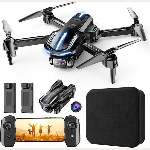 Drone with Camera for Adults Beginners Kids, 1080P Foldable Mini Drone
