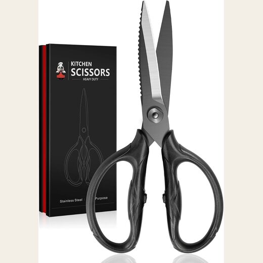 SHAN ZU 8.4 inch Titanium Heavy Duty Kitchen Scissors, Japanese Shears