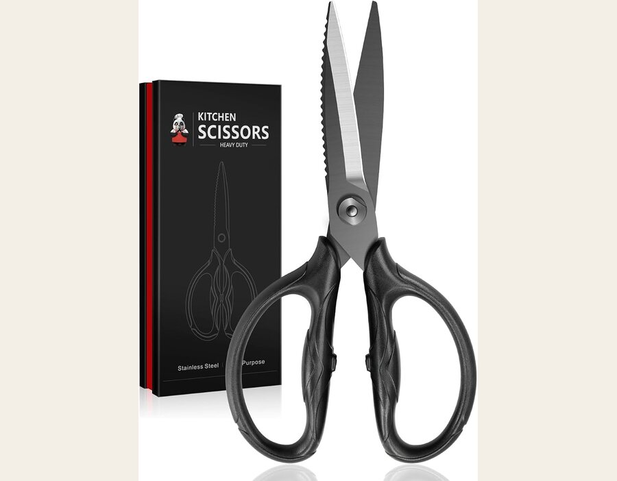 SHAN ZU 8.4 inch Titanium Heavy Duty Kitchen Scissors, Japanese Shears