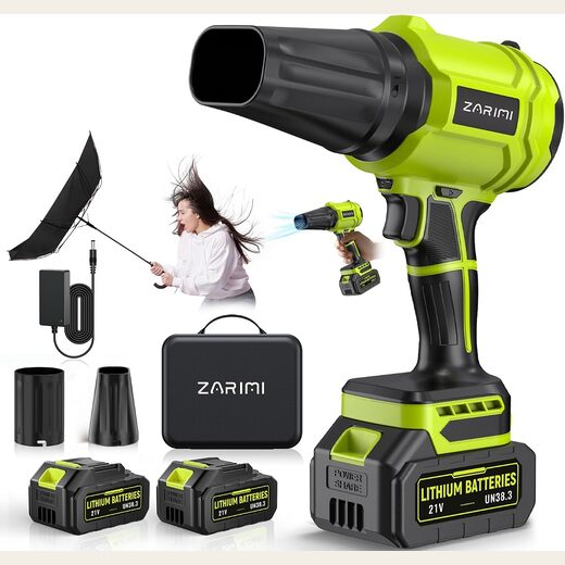 YUQUESEN Cordless Leaf Blower, Handheld, with 2 Batteries