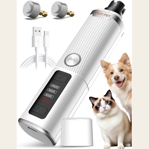 Dog Nail Grinder, Whisper Quiet and Safe for Sensitive Dogs and Cats