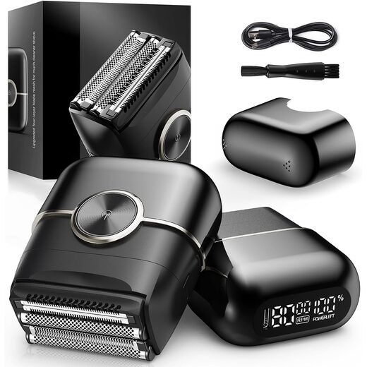 Electric Foil Shavers for Men: 4 Floating Blades and Dual Speed