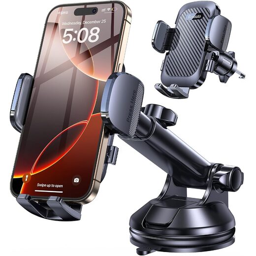 Romuto Car Phone Holder Mount, Super Suction Cell Phone Cradle