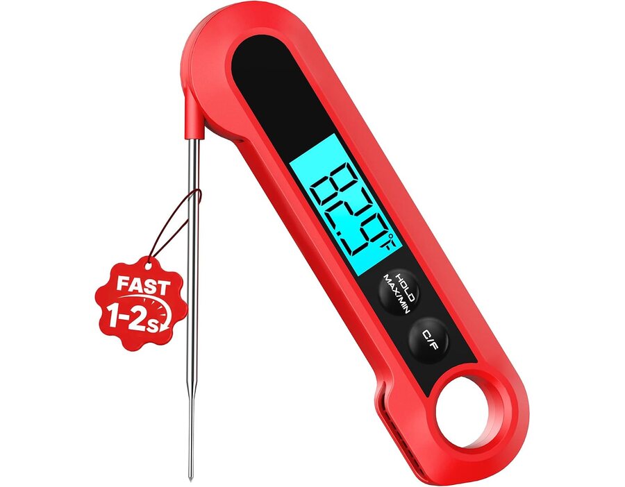 Meat Thermometer Digital, 1-2S Instant Read for Cooking and Grill