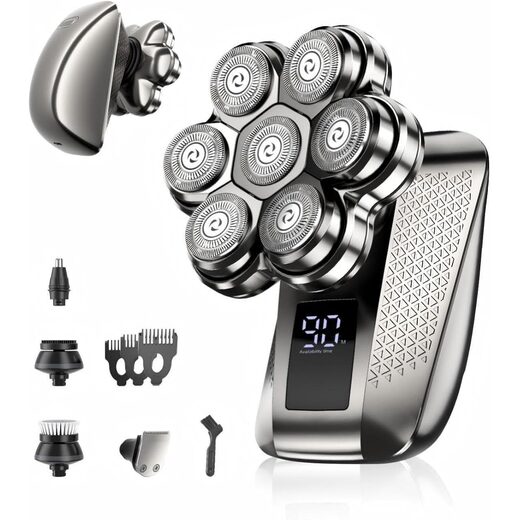 7D Head Shavers for Bald Men, Waterproof Wet or Dry Electric Razor