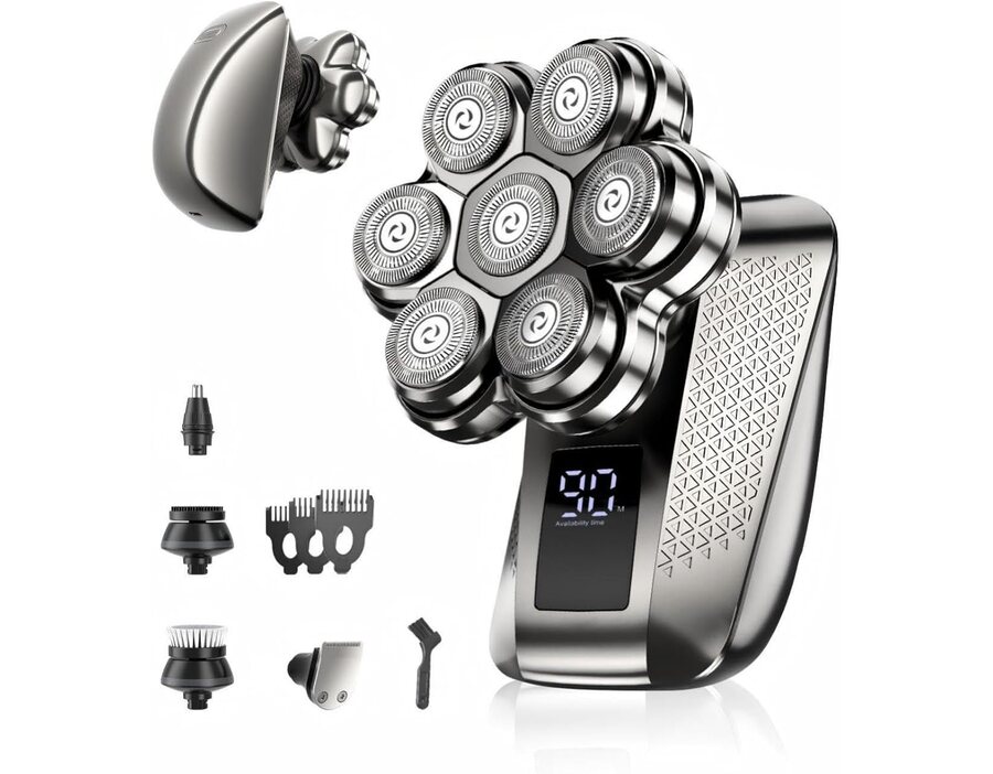 7D Head Shavers for Bald Men, Waterproof Wet or Dry Electric Razor