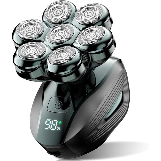 Head Shavers for Bald Men: 7D Floating with 120-Min Run, Grass Green