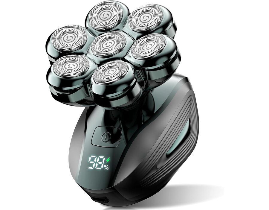 Head Shavers for Bald Men: 7D Floating with 120-Min Run, Grass Green